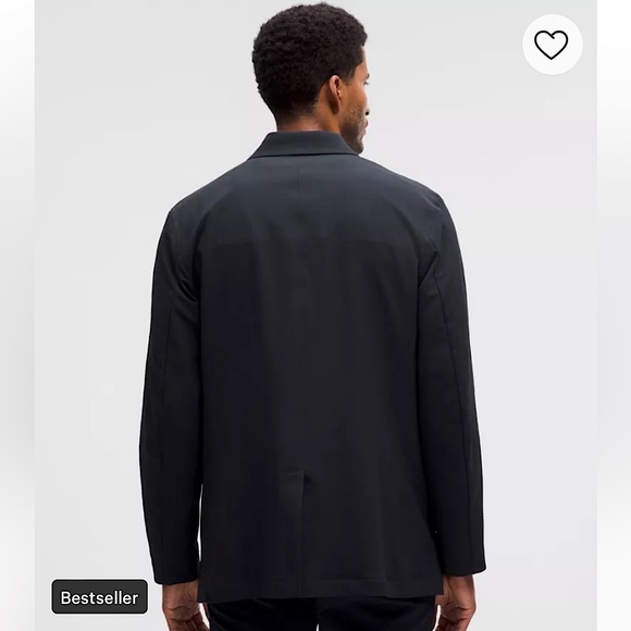 NWT LuluLemon Black Men’s Venture Blazer, Size Medium (Sold Out Online) - Picture 2 of 10
